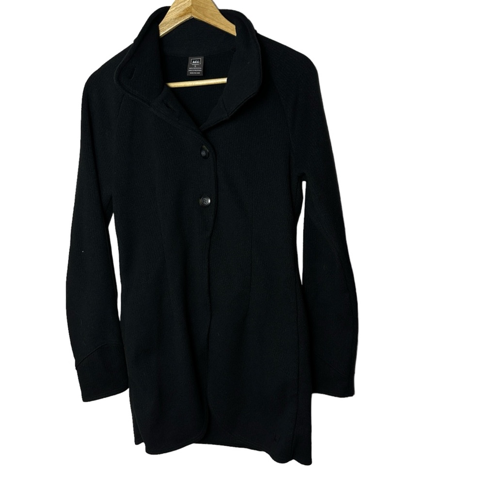 REI Black 3/4 Length Jacket, S